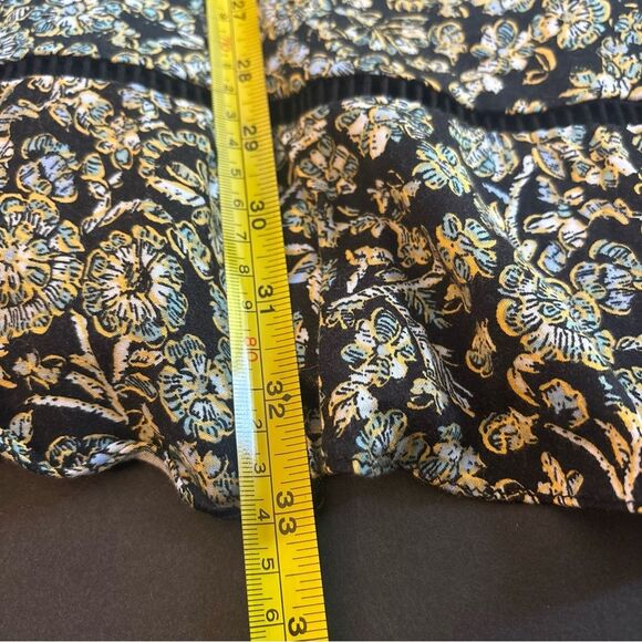 Free People Mini Dress 6/Small Boho Floral Long Sleeve Feminine Cottagecore Cute - Picture 14 of 16